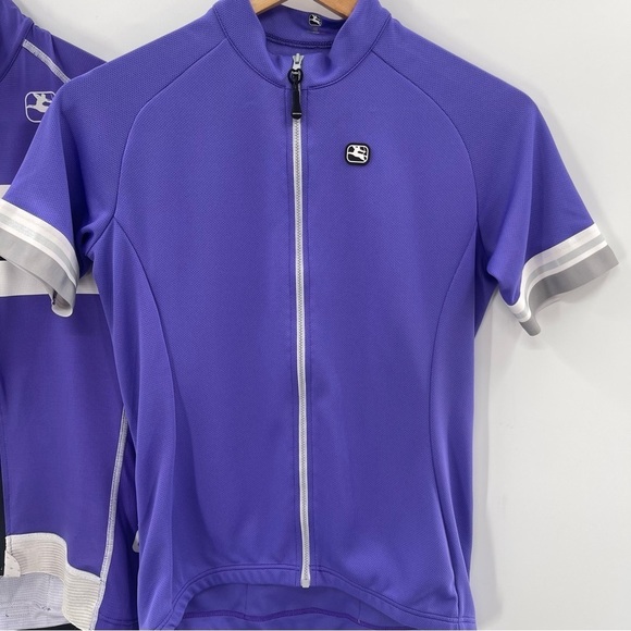 Giordana Set of 2 Purple Full Zip Short Sleeve Cycling Jerseys Size Small - Picture 7 of 14